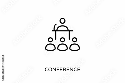 Conference icon in vector. Logotype