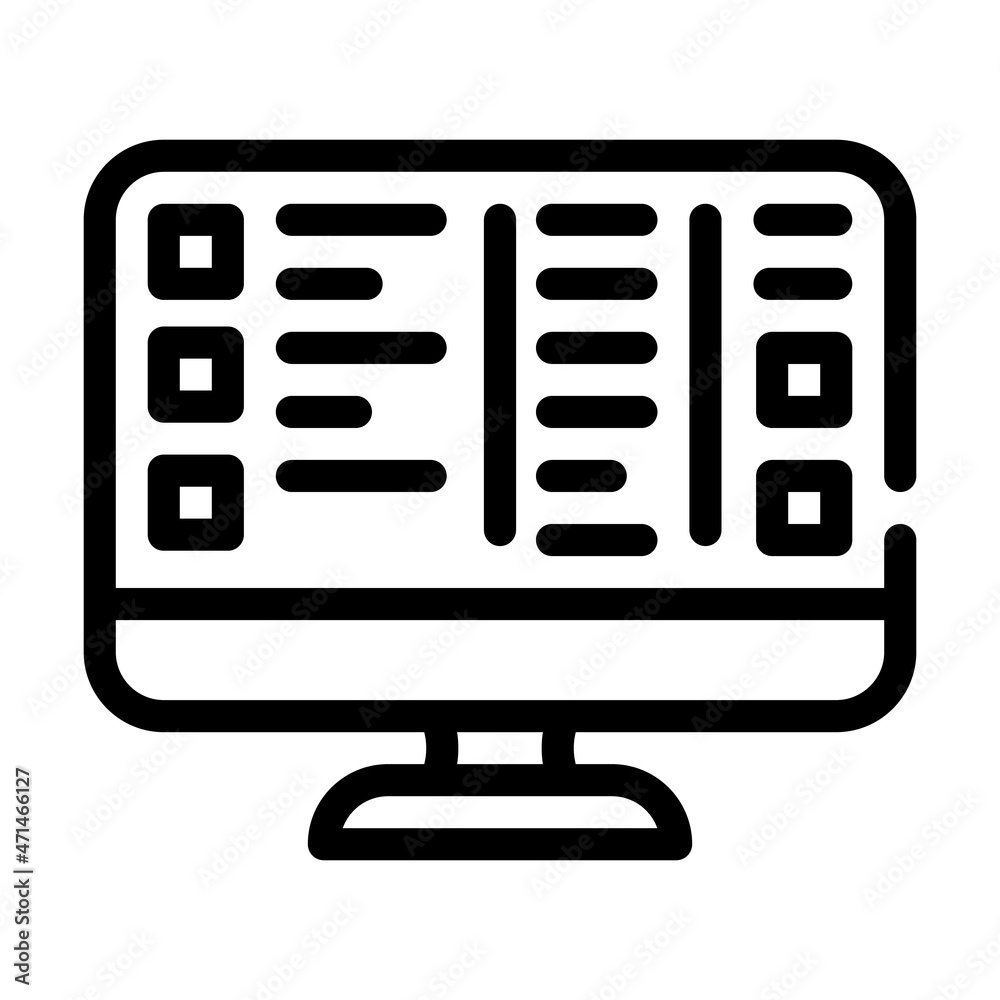 crm crew resource management line icon vector. crm crew resource management sign. isolated contour symbol black illustration crm crew resource management line icon vector. crm crew resource management sign. isolated contour symbol black illustration