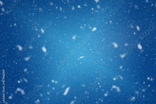 Blue snowy Christmas design for wallpaper and advertising. Christmas concept for publicity.
