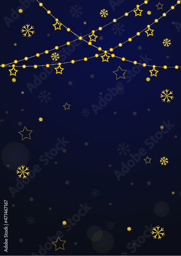 Merry Christmas card  night sky with stars