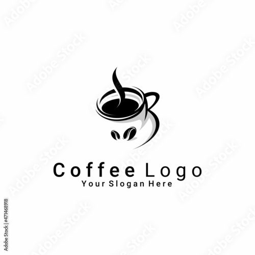 vector illustration of cup of coffee logo, cafe logo, shop logo, market logo