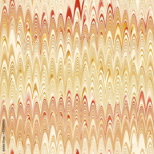 Seamless combed Turkish ebru marble effect surface pattern design for print. High quality illustration. Luxurious ancient art form. Wavy liquid fluid marbled book paper antique graphic design.