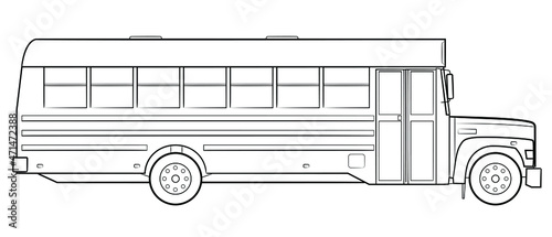 School bus vector stock illustration
