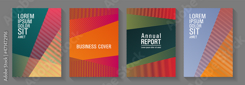 Halftone lines texture vector prints.