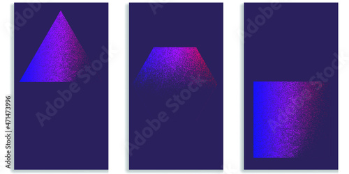 Social media editable covers with grainy effects .Grunge design . Contemporary style . Post frame stories templates. Layout for promotion .Media banner .Vector