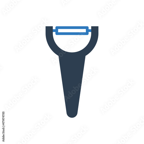 Peeler Icon - Vegetable Utensil Icon