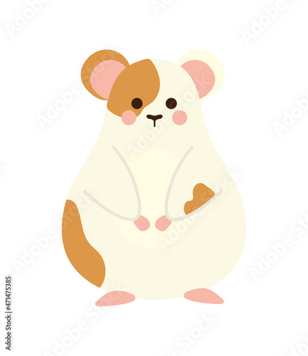 cute hamster cartoon