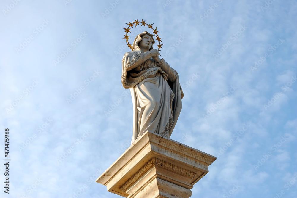 The figure of Mary, the Mother of God, Częstochowa, Poland