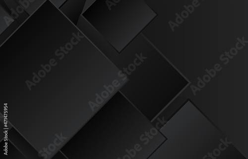 background dark black with style square