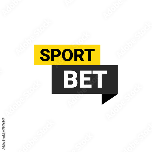 Sport bet logo icon. Live bet app football soccer vector icon