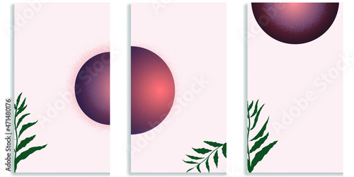 Social media editable covers with grainy effects .Grunge design . Contemporary style . Post frame stories templates. Layout for promotion .Media banner .Vector