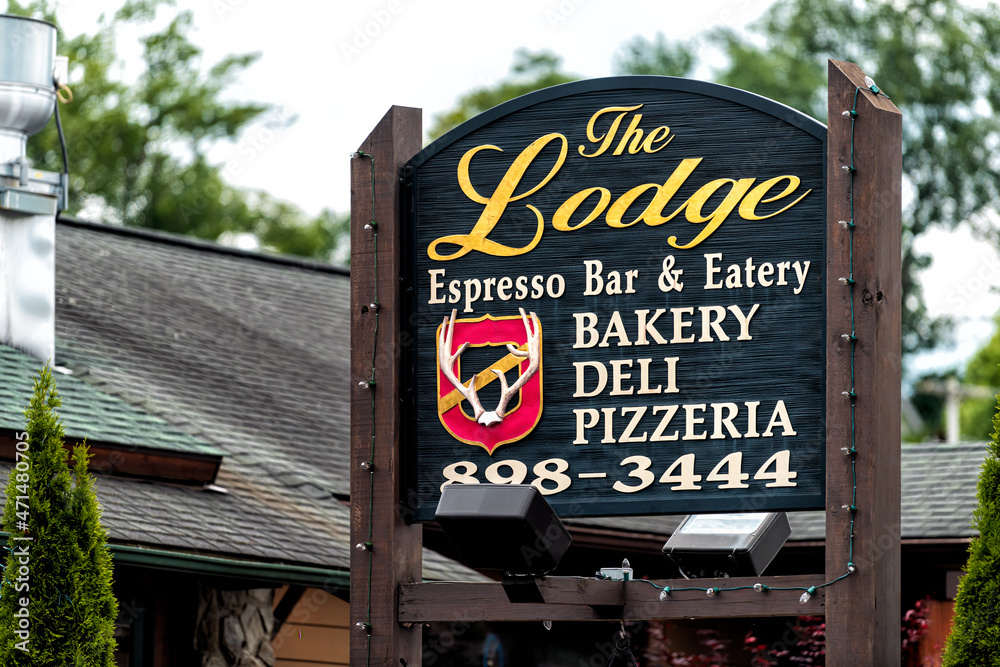 Banner Elk, USA June 23, 2021 Downtown Banner Elk in North Carolina