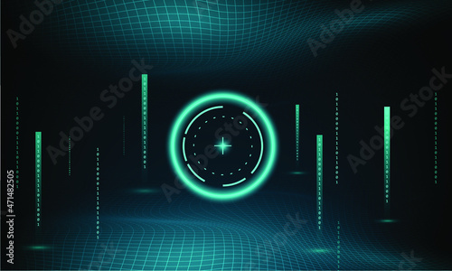 Abstract futuristic technology circuit concept. vector illustration background. Technology digital wave background concept.