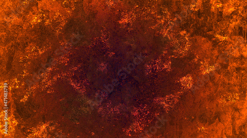 Burnt texture, dirty stained abstract digital art background.