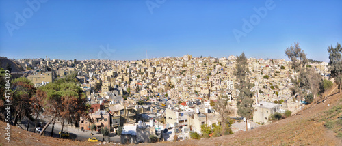 Panorama stolicy Jordanii - Ammanu #471484392
