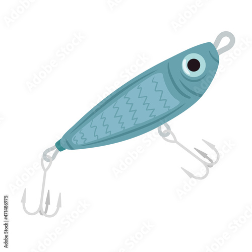 blue fishing lure