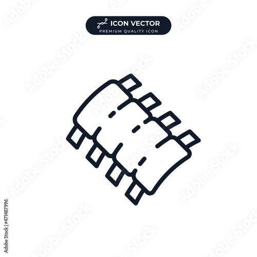 ribs icon symbol template for graphic and web design collection logo vector illustration