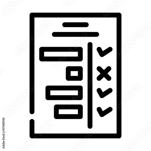 milestone planning line icon vector. milestone planning sign. isolated contour symbol black illustration