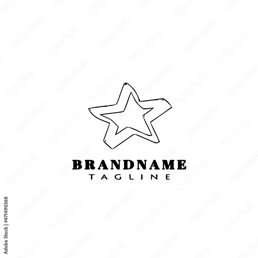 cookie cutter logo cartoon icon design creative black isolated vector illustration cookie cutter logo cartoon icon design creative black isolated vector illustration