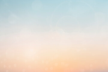 Abstract blur morning nature sky bright bokeh texture background concept happy beach horizon landscape, Clean sunset summer light, Gradient pastel color of mint green teal, health medical relax.