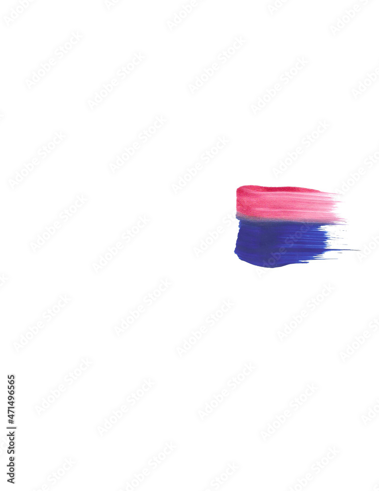 Fototapeta premium Brush Strokes on White Background for Graphic Elements, Digital Painting and Design