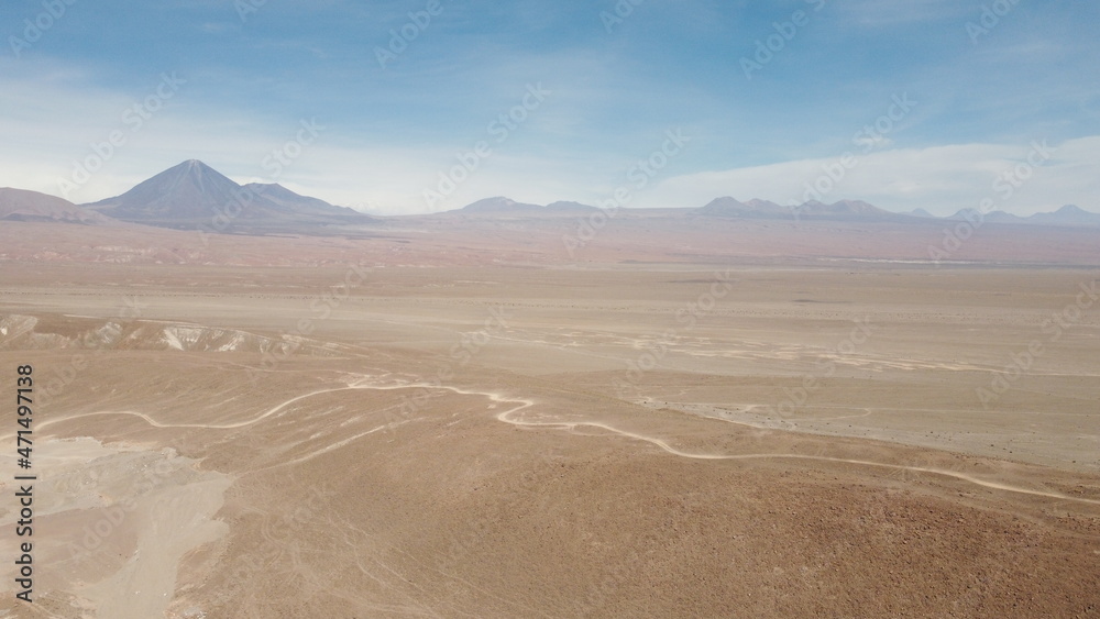 Vista de Dron al Desierto de Atacama