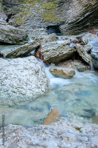 Grotta Azzurra and the Rui stream, Mel, Val Belluna, Italy