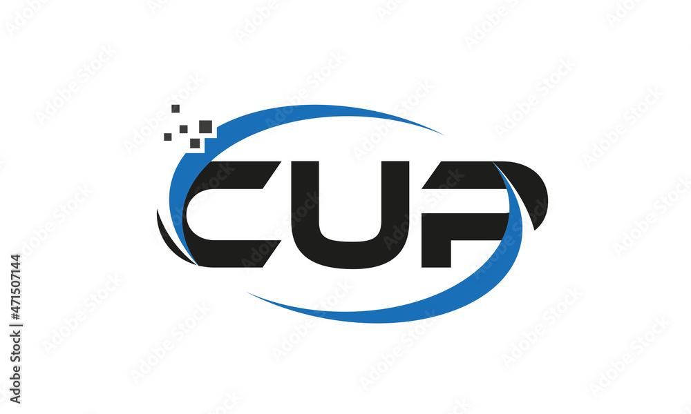 dots or points letter CUP technology logo designs concept vector Template Element dots or points letter CUP technology logo designs concept vector Template Element