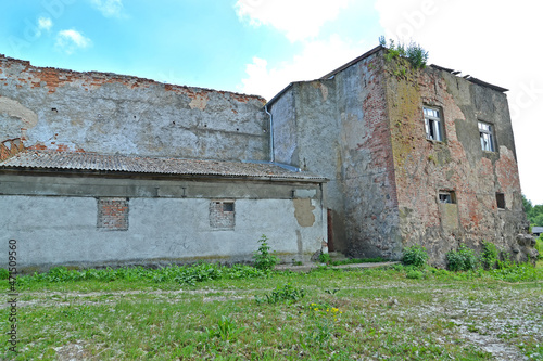 Fragment of the western wall of the Labiau Order Castle. Polessk, Kaliningrad region photo