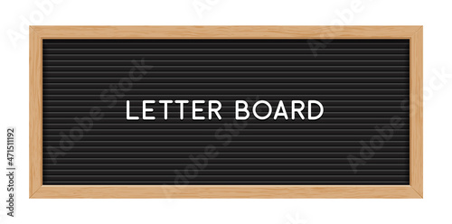 Letter board black isolated word background frame message vector vintage letterboard sign alphabet
