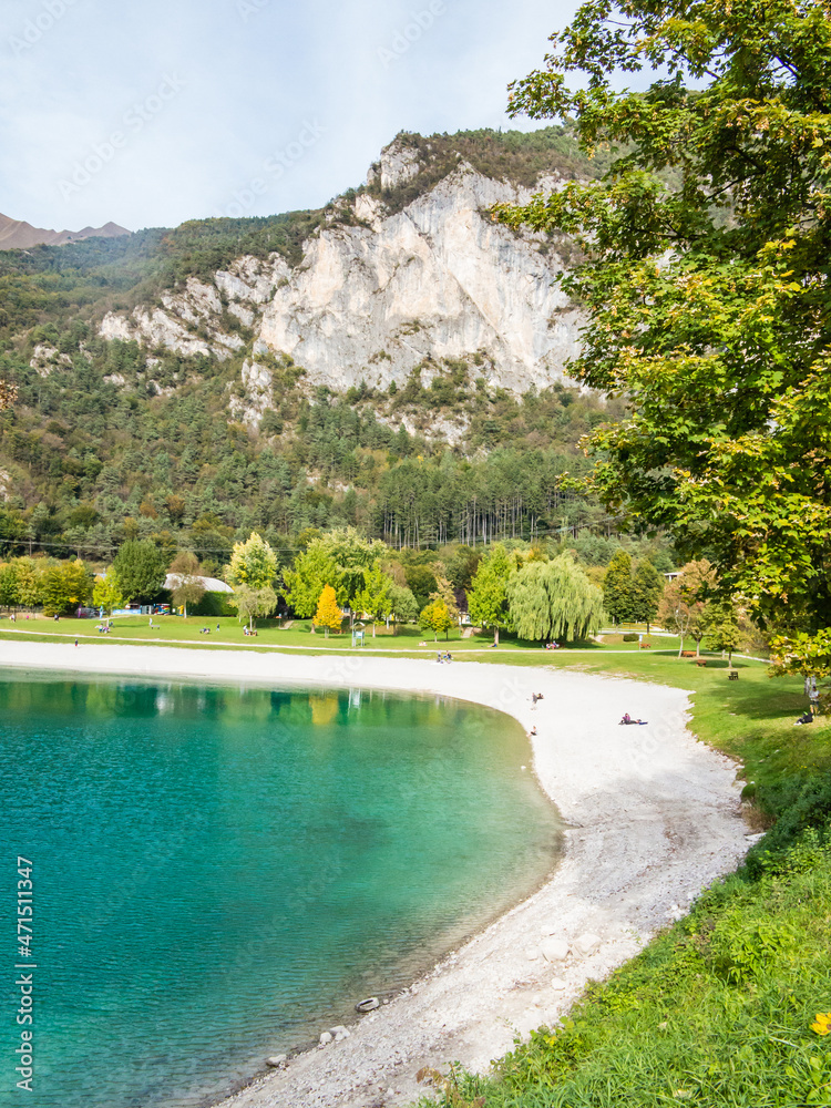The Ledro Lake is a beautiful Lake near Garda Lake-Italy