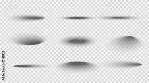 Shadow ball circle round vector bottom floor shadow. Oval shade ellipse illustration