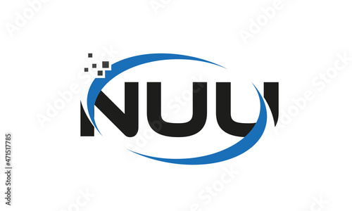 dots or points letter NUU technology logo designs concept vector Template Element	 photo