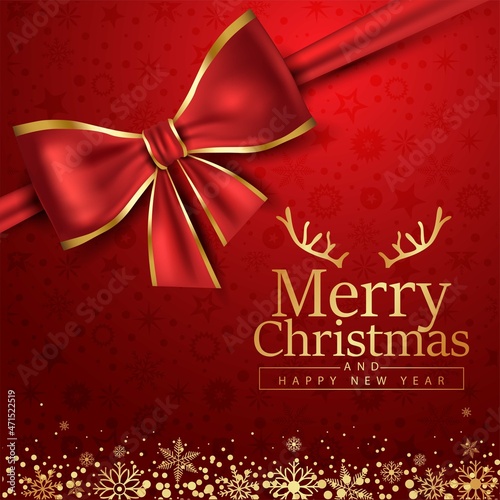 merry Christmas simple greetings vector illustration design