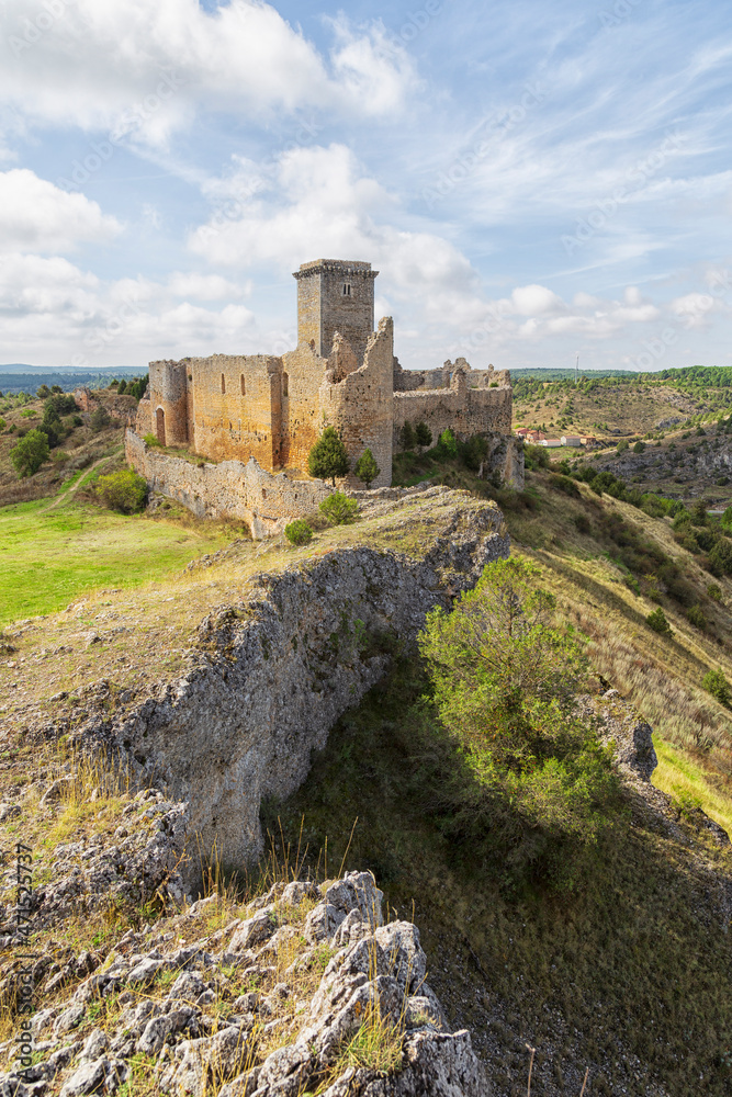 Castle of Ucero in Soria, Castilla Leon community, Spain