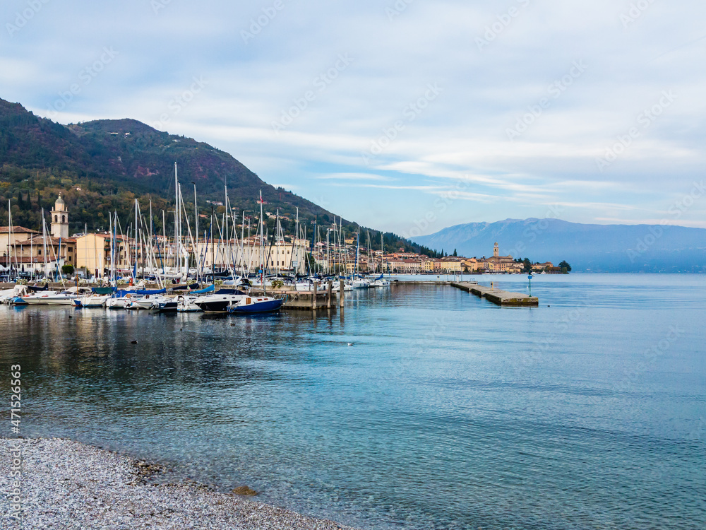 Salò and its port-Garda lake-Italy