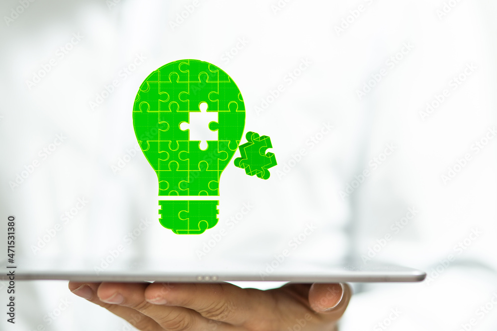 creative idea and innovation.ustainable development. Technology ,Environment ,Ecology concept creative idea and innovation.ustainable development. Technology ,Environment ,Ecology concept