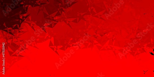 Dark Red vector template with triangle shapes.