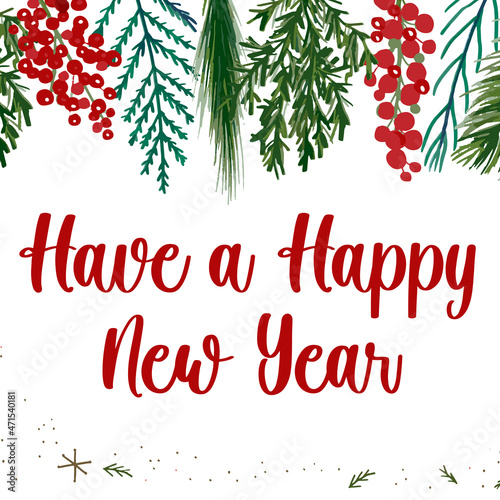 Merry Christmas and Happy a New Year Posts, Vector Files