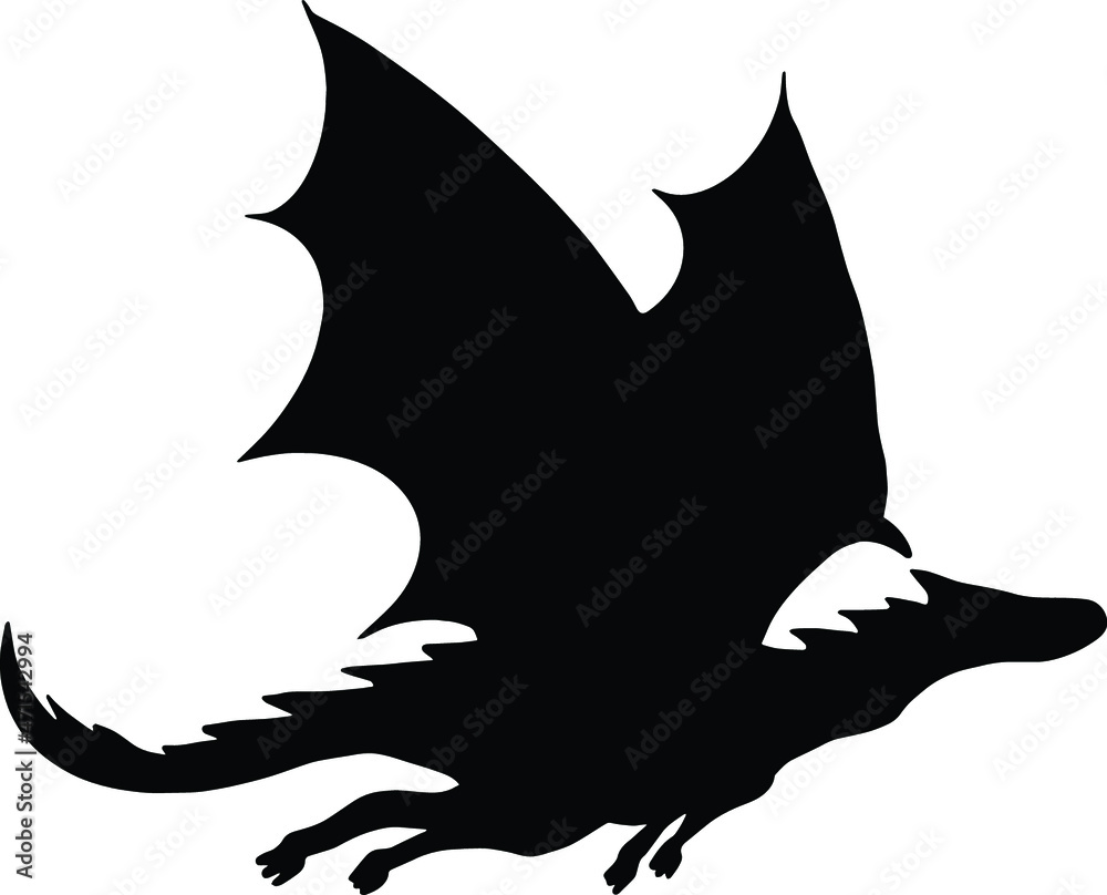 Dragon Silhouette SVG Dragon Clipart Dragon Silhouette SVG Dragon Clipart