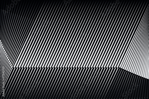 Abstract halftone lines background, geometric dynamic pattern, vector texture.