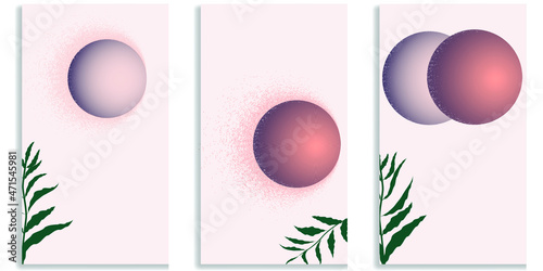 Social media editable covers with grainy effects .Grunge design . Contemporary style . Post frame stories templates. Layout for promotion .Media banner .Vector