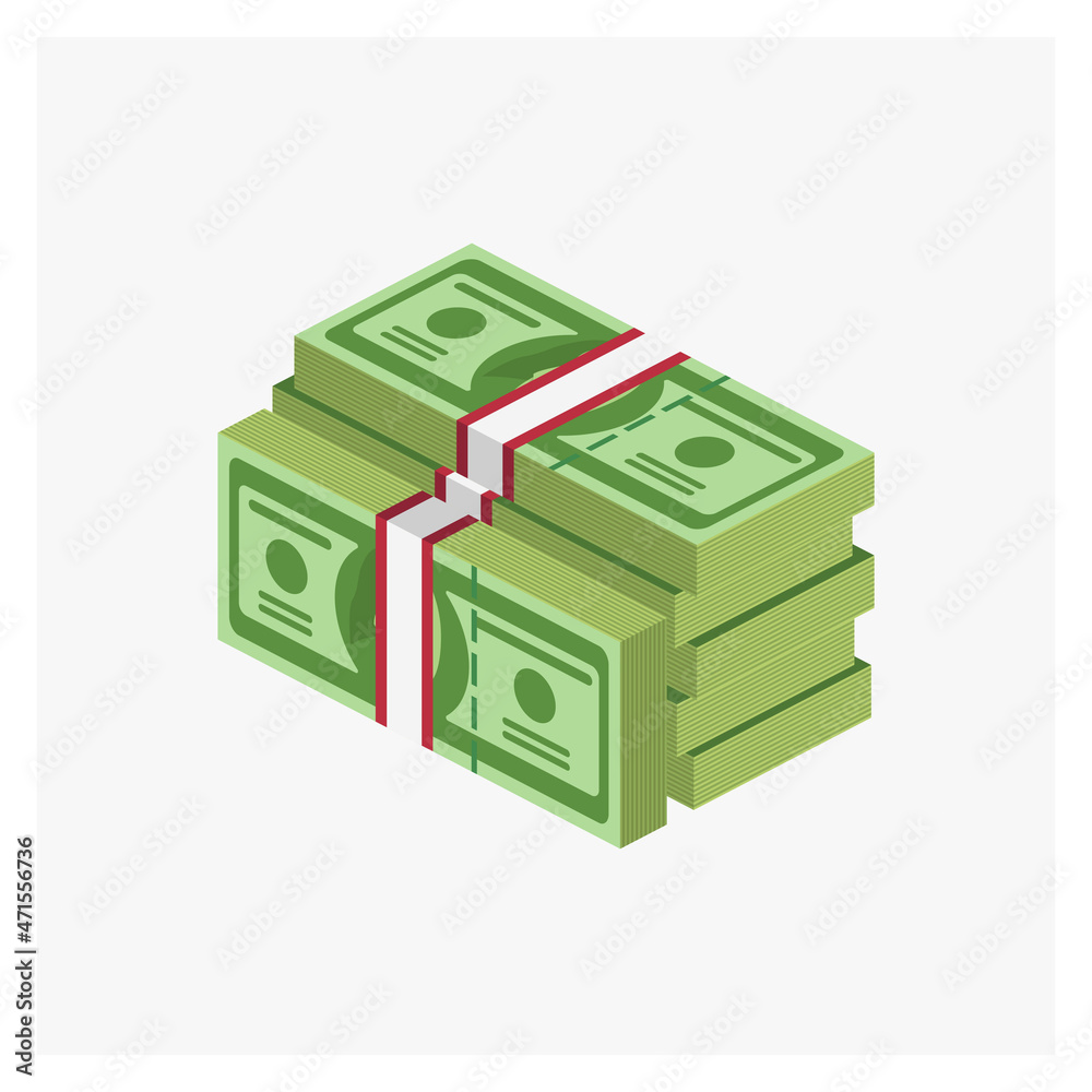 Wads of Money vector illustration Wads of Money vector illustration