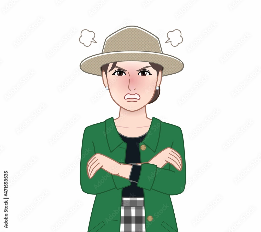 春コートの女性