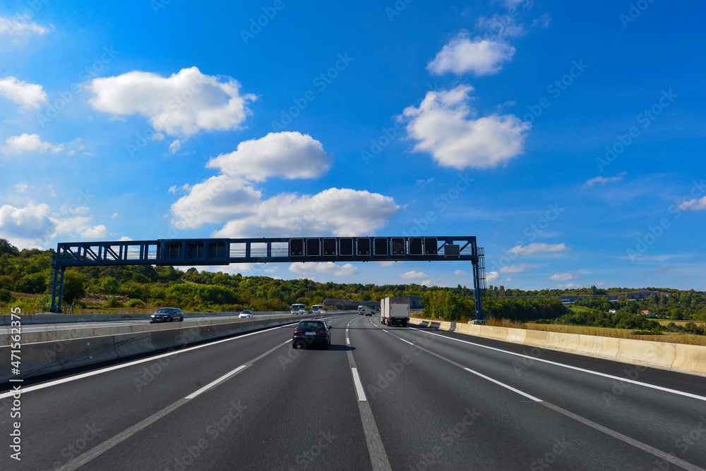 Naklejka premium A3 Richtung bei Würzburg Richtung Frankfurt 