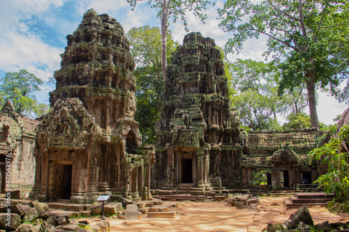 bayon temple in archaeological site
