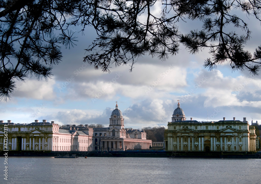Obraz premium UK, England, London, Greenwich, Royal Naval College