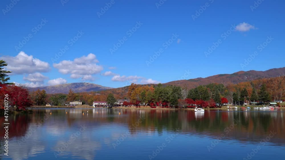 秋の蓼科湖