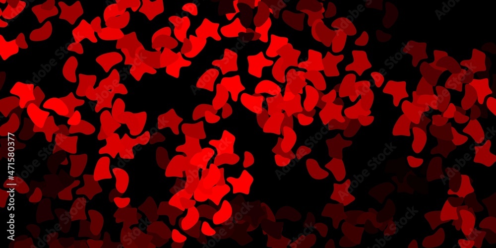 Dark orange vector pattern with abstract shapes. Dark orange vector pattern with abstract shapes.