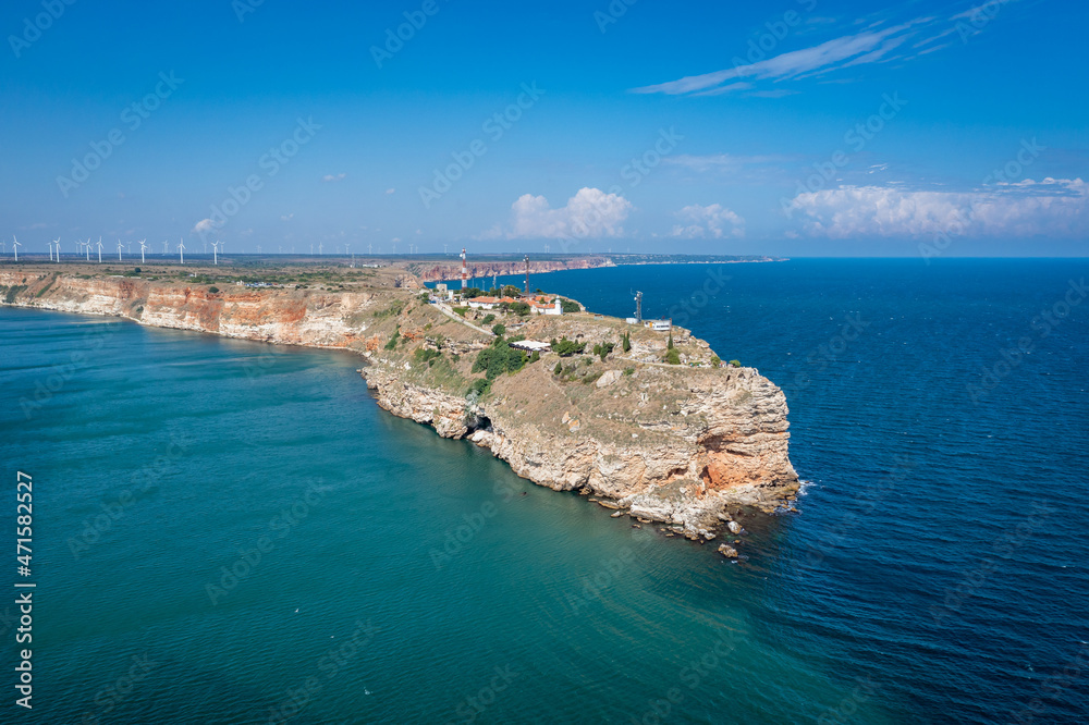 Tip of Cape Kaliakra on Black Sea coast, Bulgaria